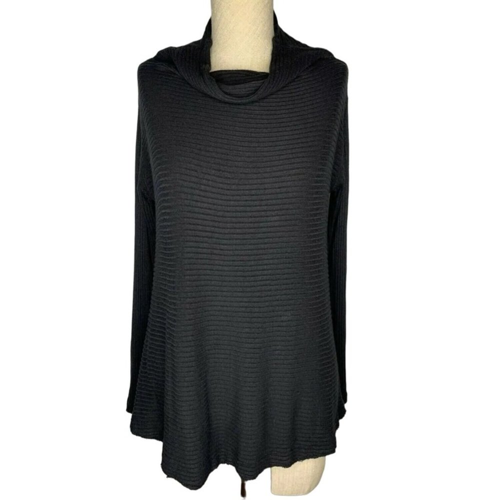 We the Free Large womens long sleeve black sweater top